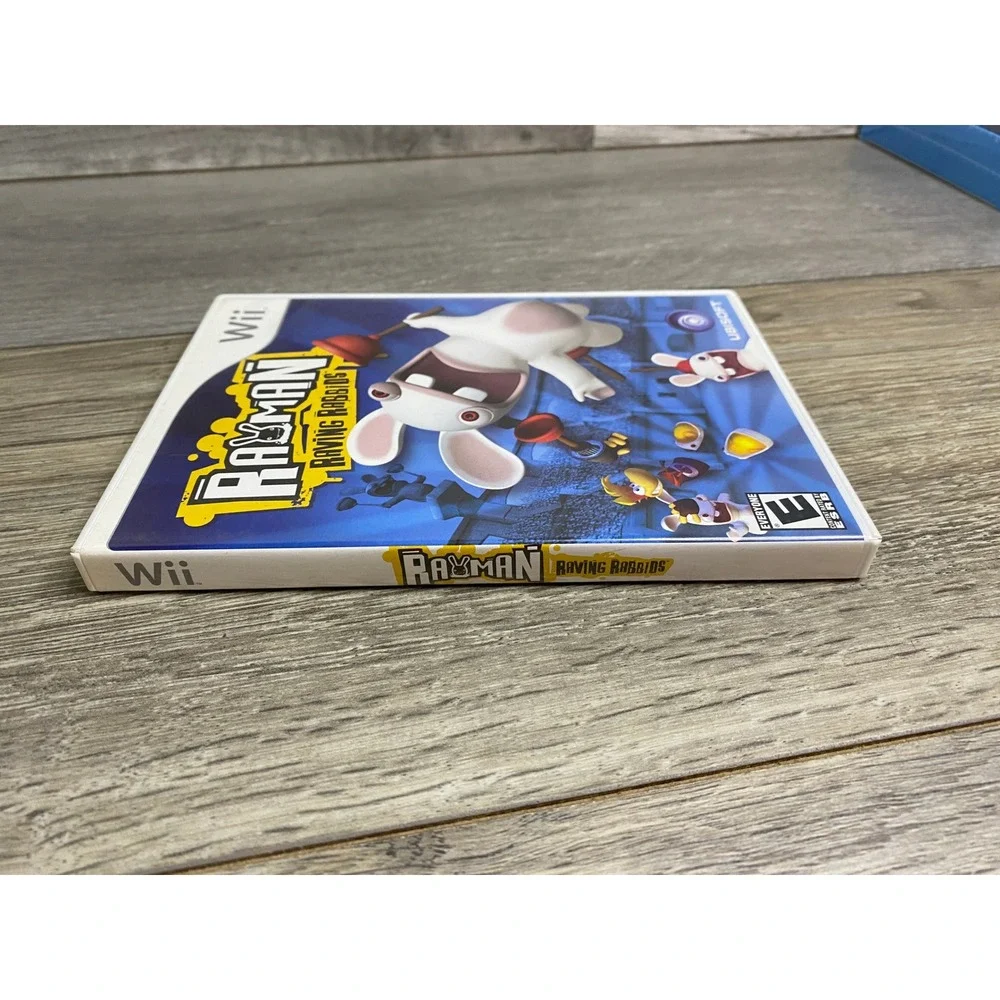 Rayman Raving Rabbids Nintendo‎ Wii Game CIB Ubisoft 2006 RVL P RRBE Mens Womens